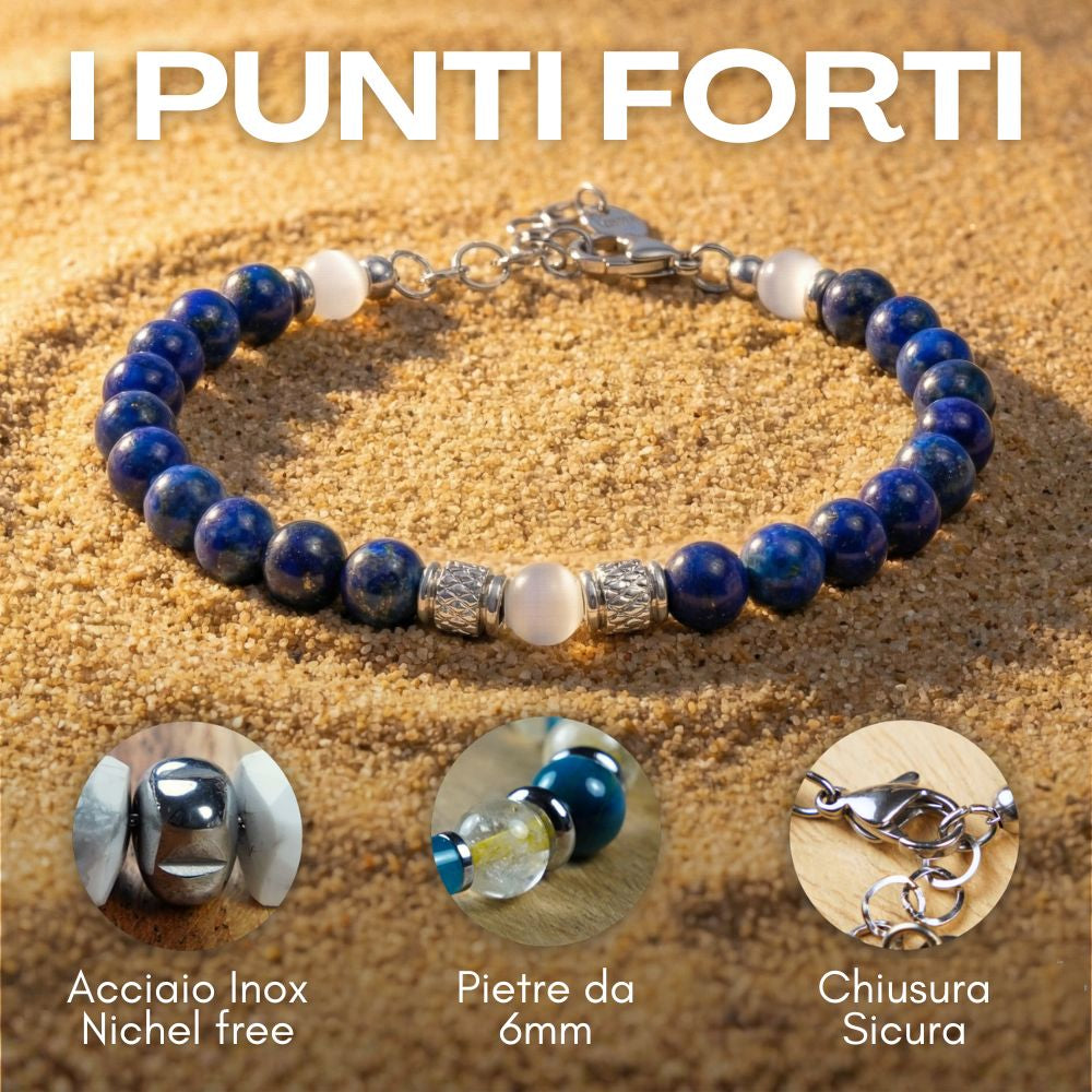 Bracciale in lapislazzuli | 6mm
