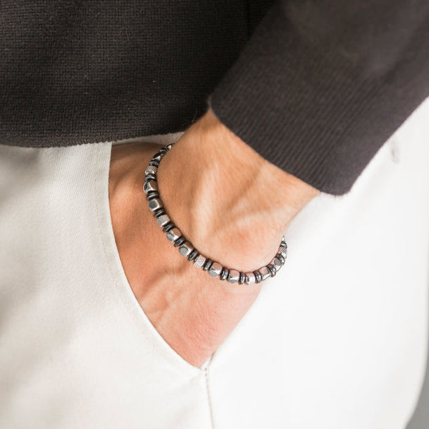 Bracciale Navàl in Ematite color Argento | 6mm