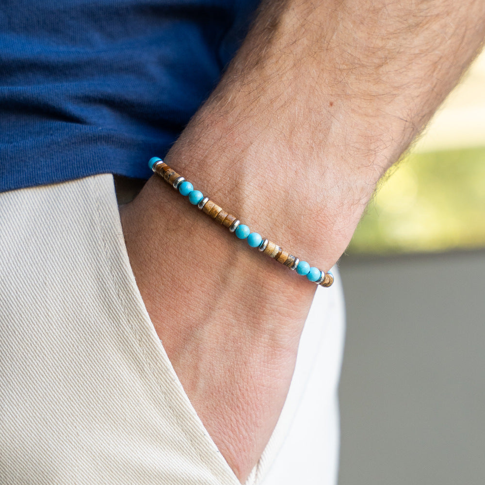 Bracciale Maratea in aulite e diaspro | 4mm
