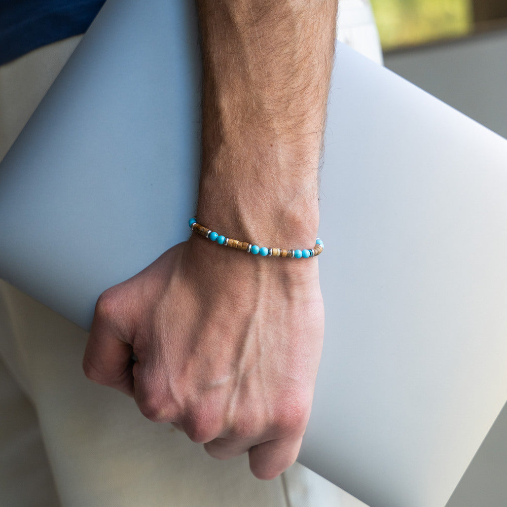Bracciale Maratea in aulite e diaspro | 4mm