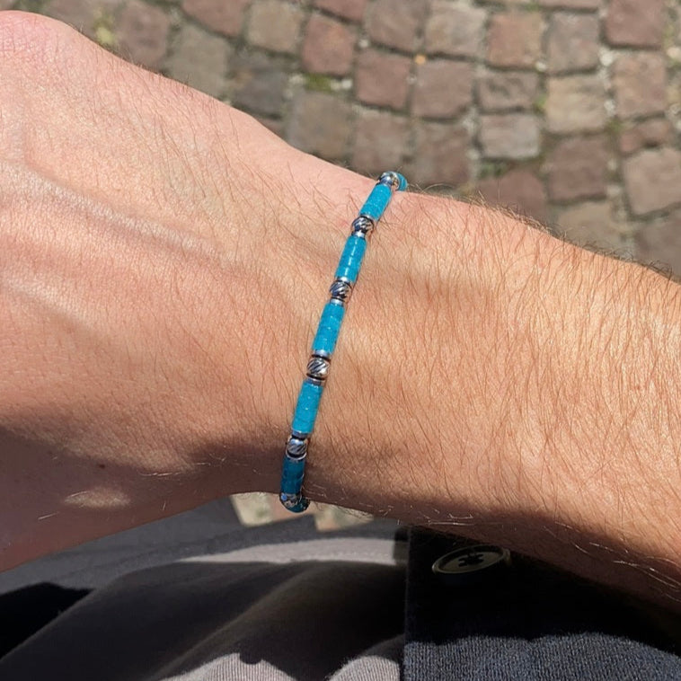 Mira-Armband aus blauem Quarz | 4mm