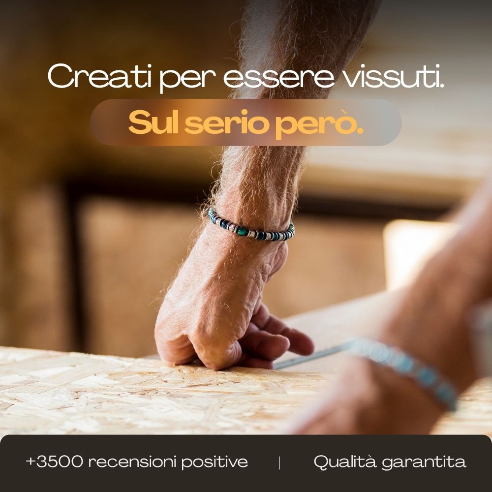 Bracciale Riflesso in ematite | 4mm