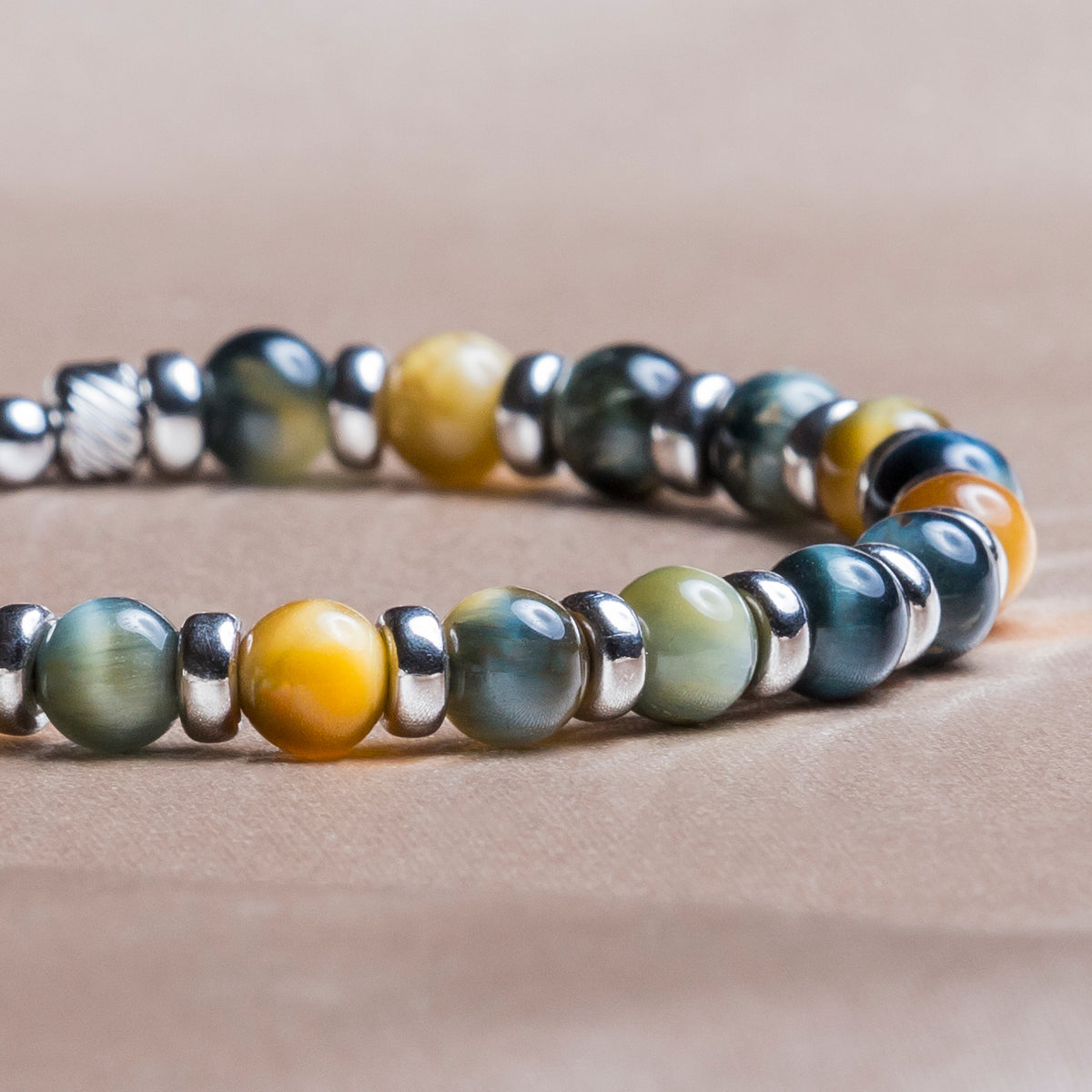 Armband Impero | 925er Silber & Tigerauge