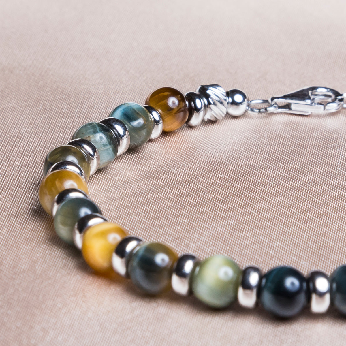 Armband Impero | 925er Silber & Tigerauge