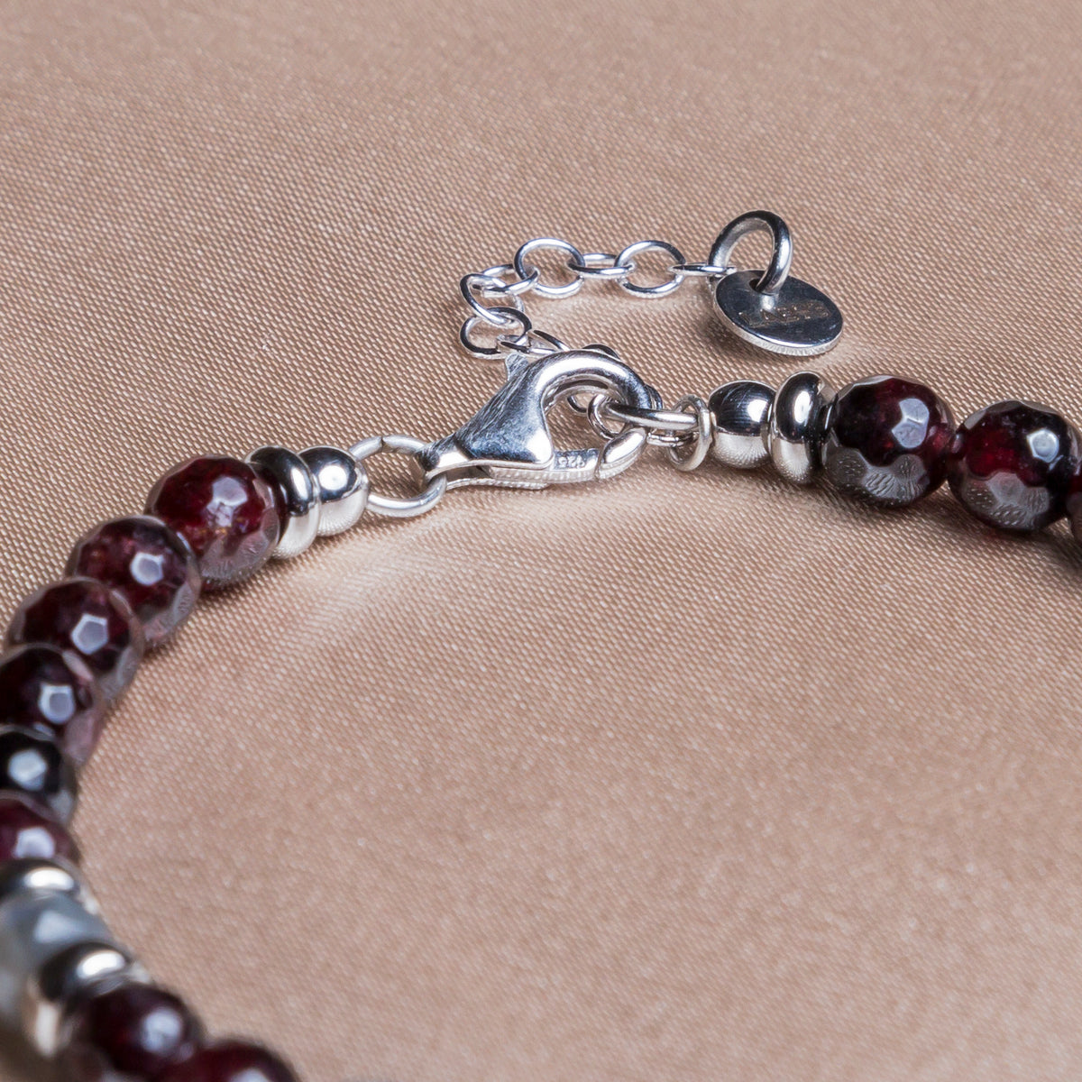 Eclipse-Armband | 925er Silber & Granat