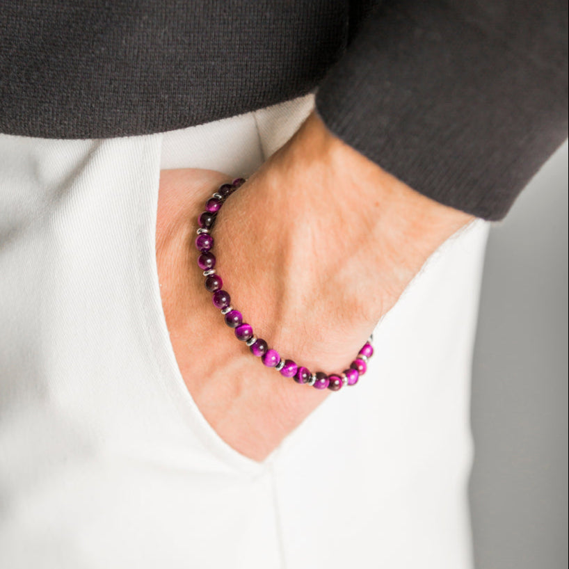 Bracciale Signoria in occhio di tigre | 6mm