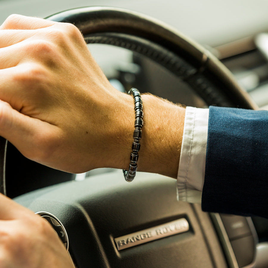 Mystico Armband | 925er Silber & Achat & Hämatit