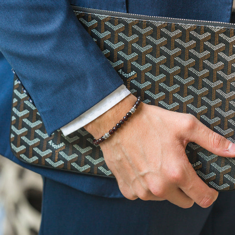 Eclipse-Armband | 925er Silber & Granat