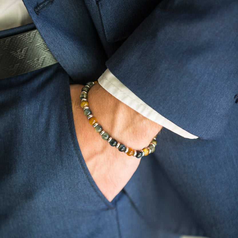 Armband Impero | 925er Silber & Tigerauge