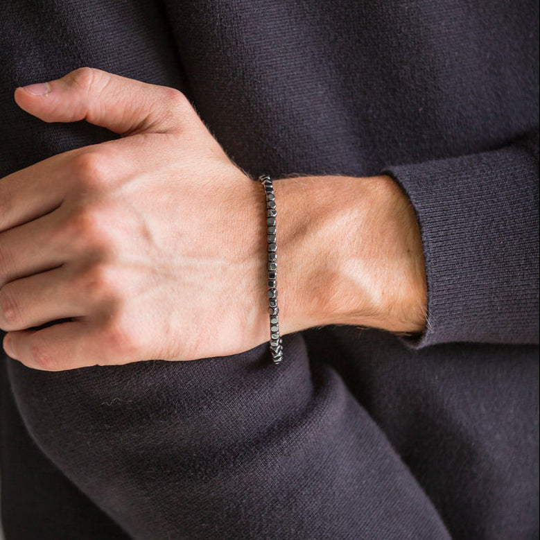 Bracciale Palazzo in ematite  | 4mm