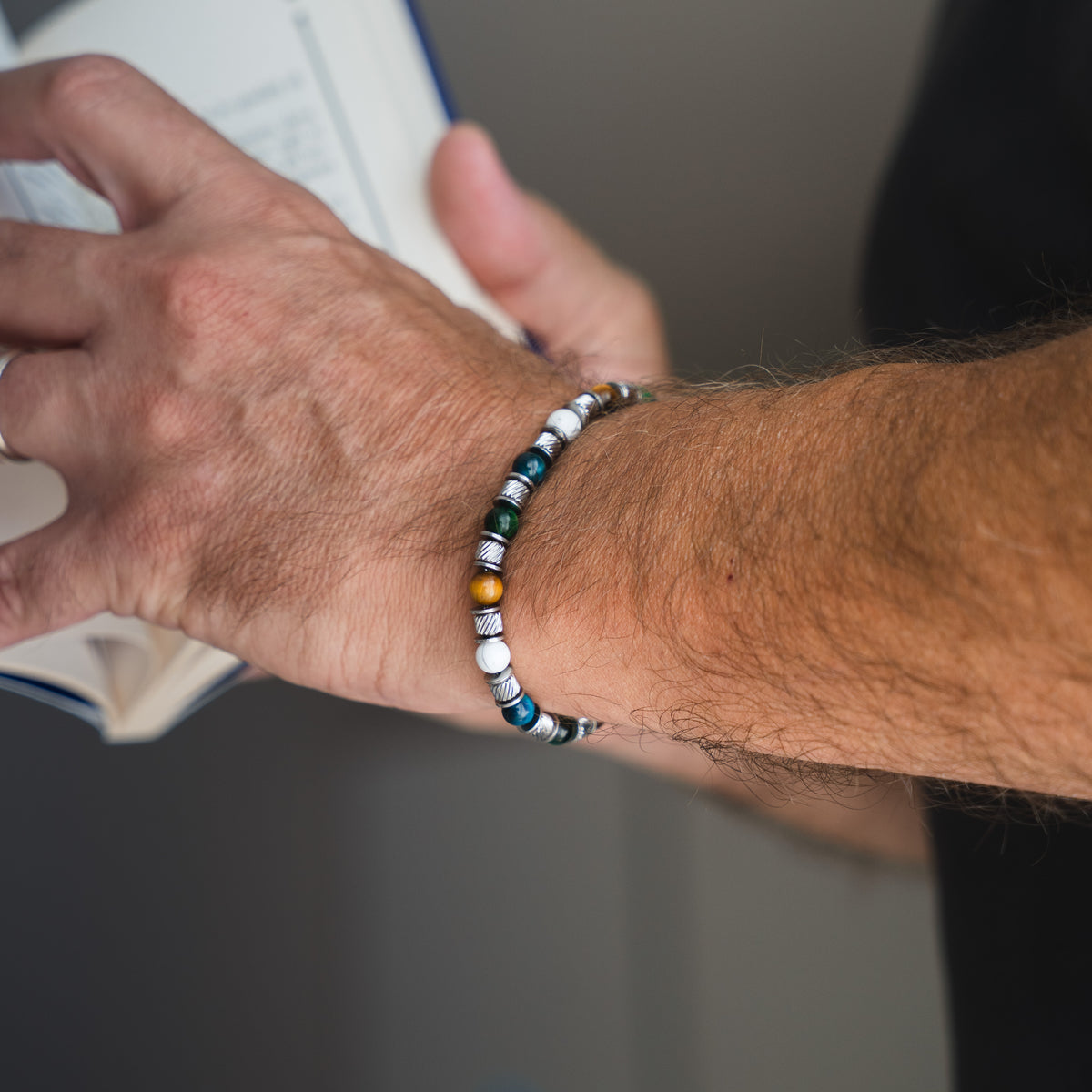 Bracciale Reinbov in occhio di tigre | 6mm