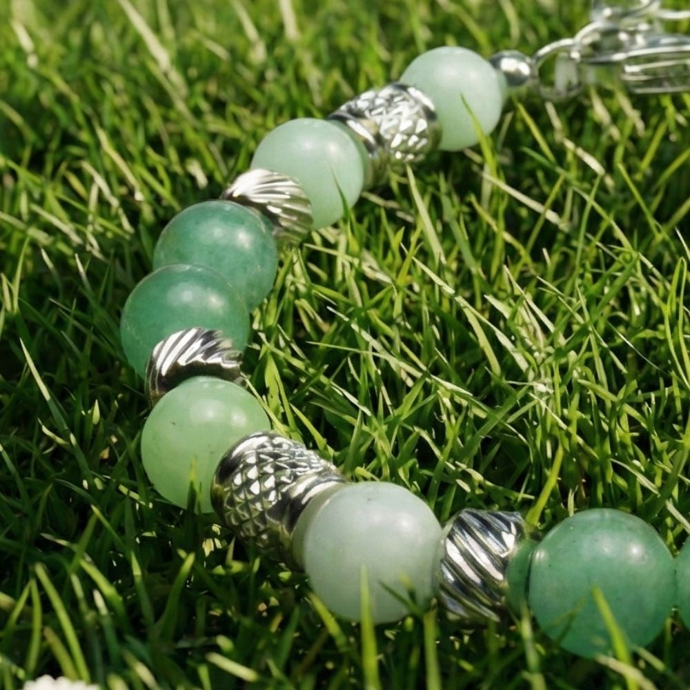 Verdiana-Armband aus Jade und Aventurin | 6mm