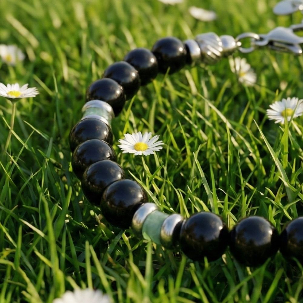 Zagara-Armband aus Onyx und Aventurin | 6mm