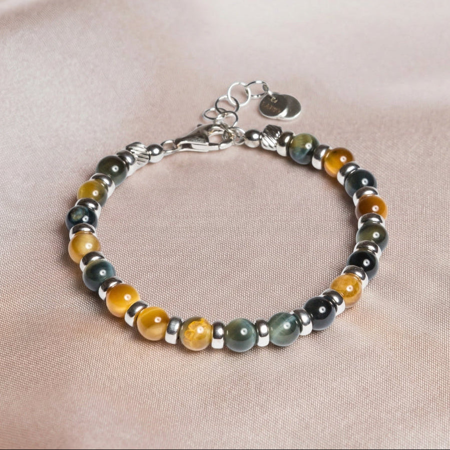 Bracciale Impero | Argento 925 & occhio di tigre