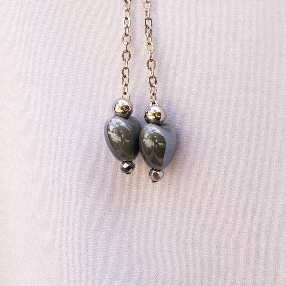 Collana artigianale in ceramica da donna foto dei dettagli