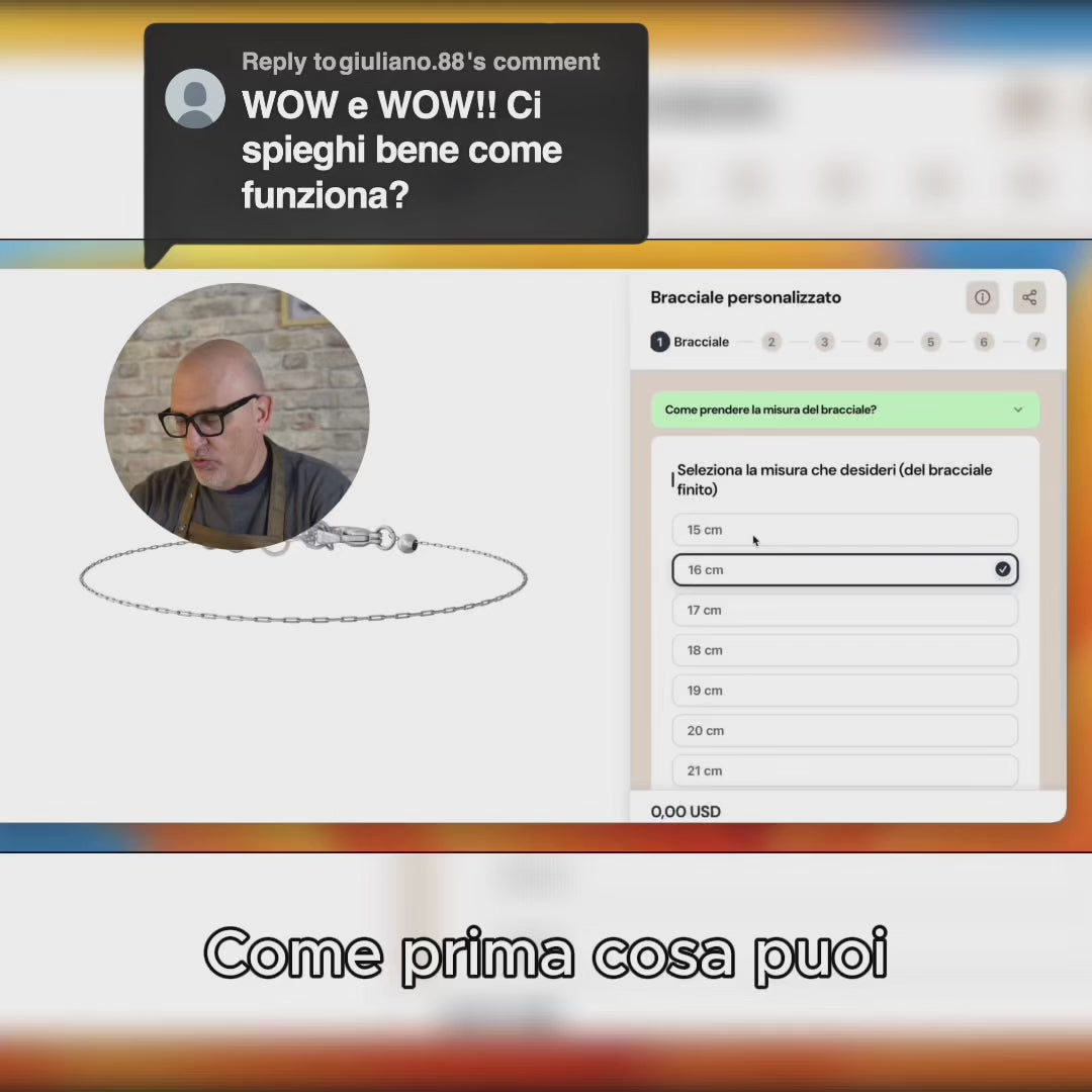Carica video: Collana personalizzata