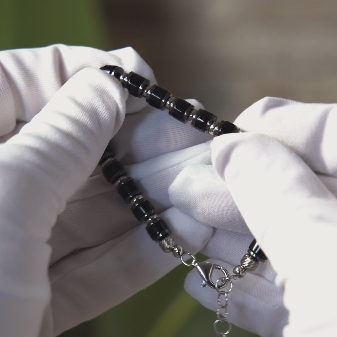 Video laden: Mystico Armband | 925er Silber &amp; Achat &amp; Hämatit