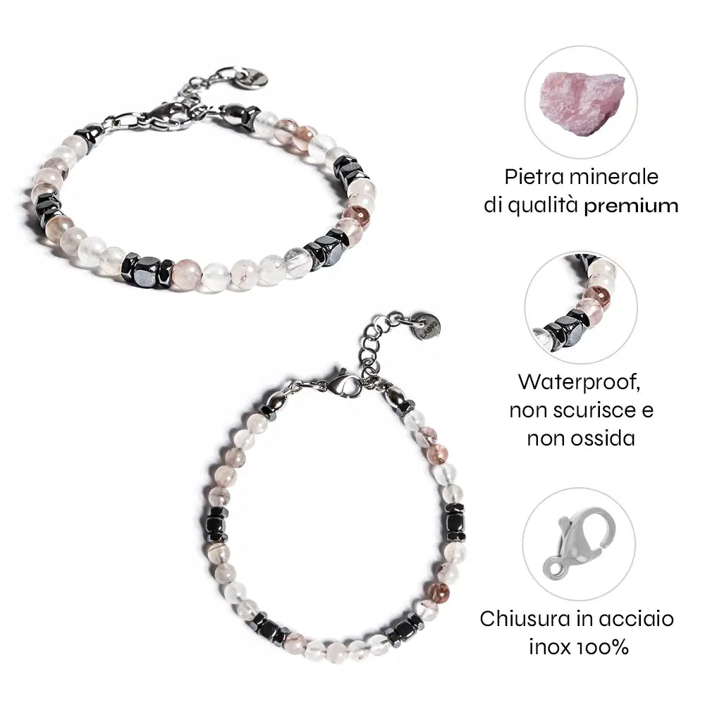 Armband Harmony aus Rosenquarz | 4mm