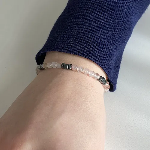 Armband Harmony aus Rosenquarz | 4mm