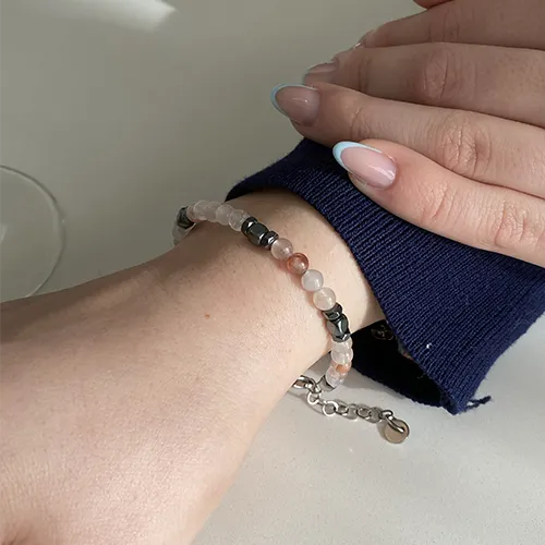 Armband Harmony aus Rosenquarz | 4mm